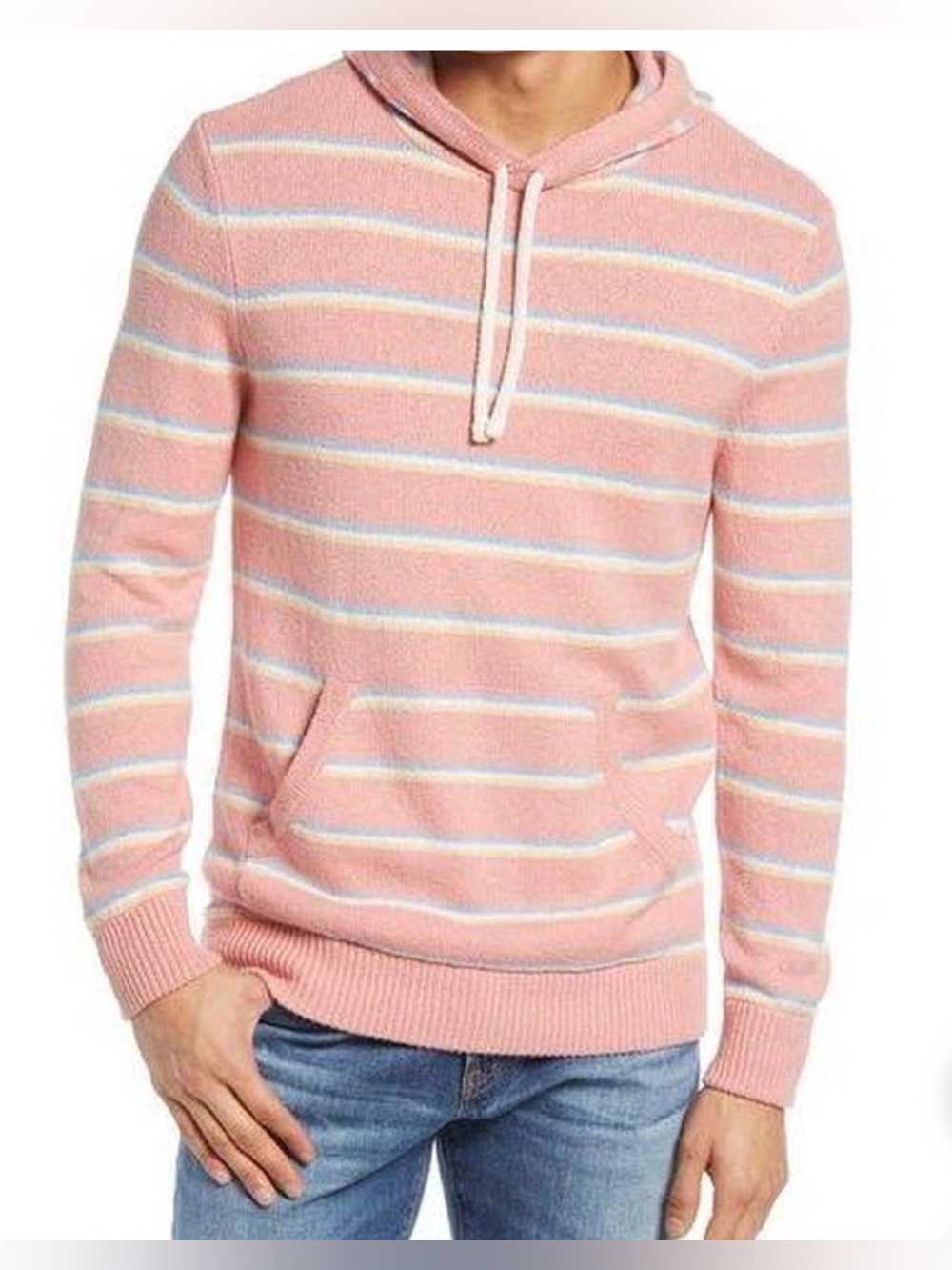 Faherty Men’s Cotton Striped Hoodie
